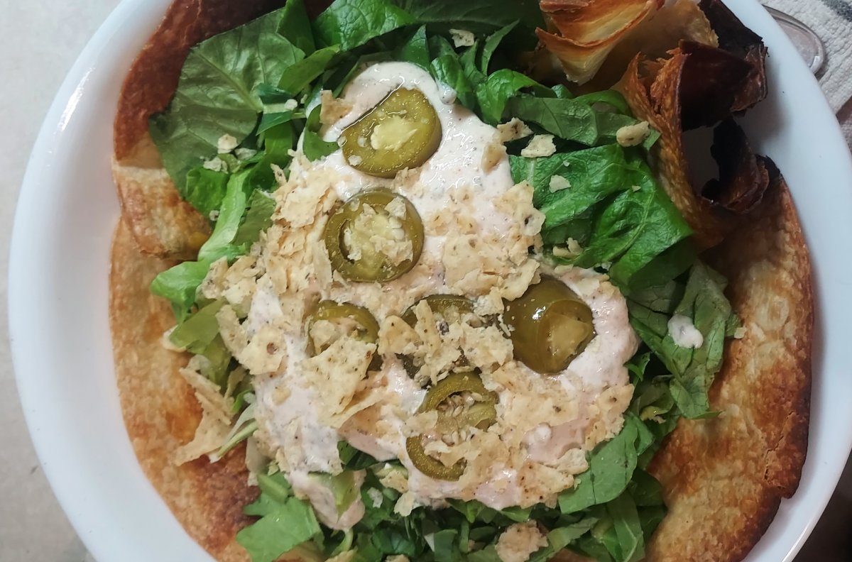 A Taco Salad Farm-to-Table meal